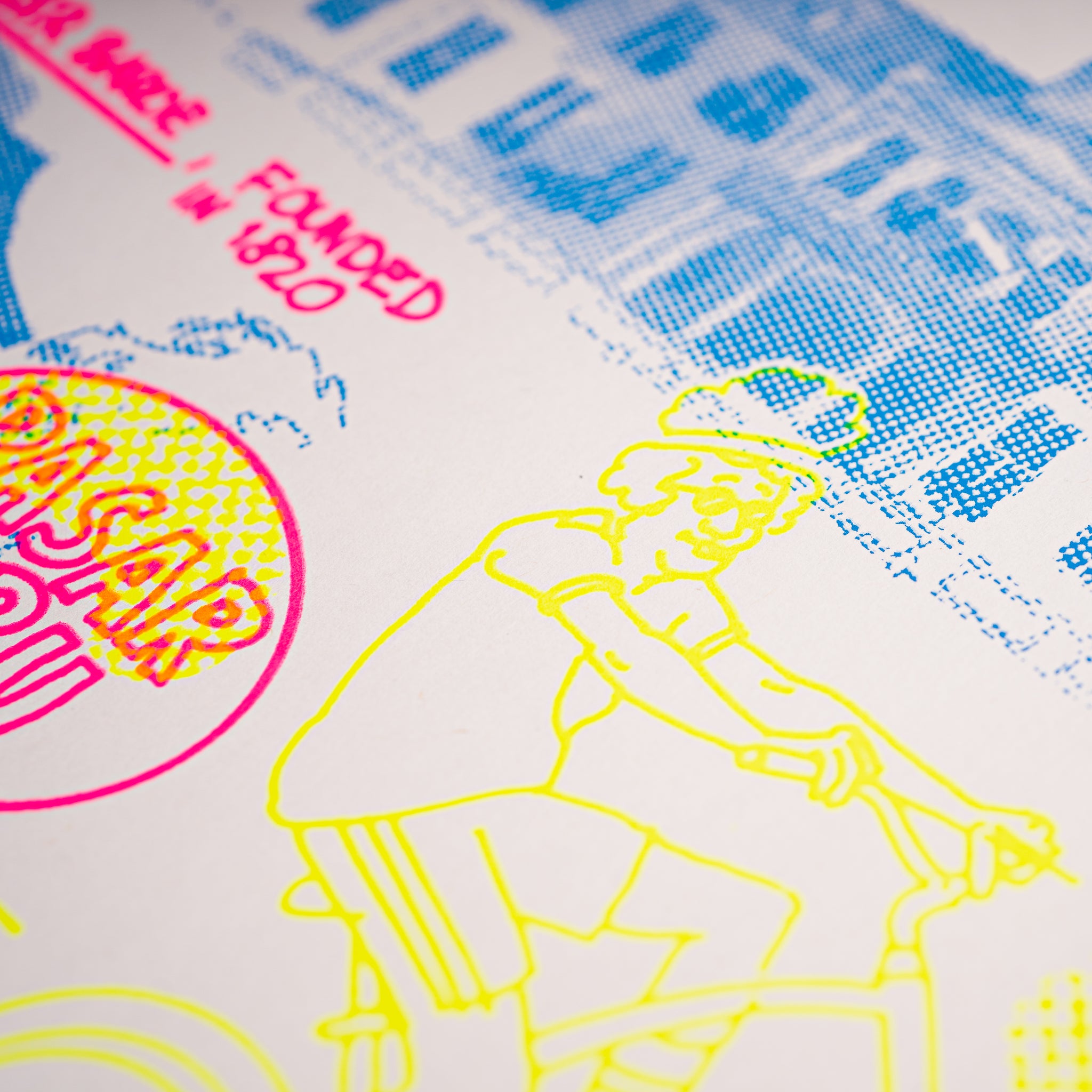 VeloPoster Original Screenprint Series - Riding: Jakarta by Nugraha Pratama