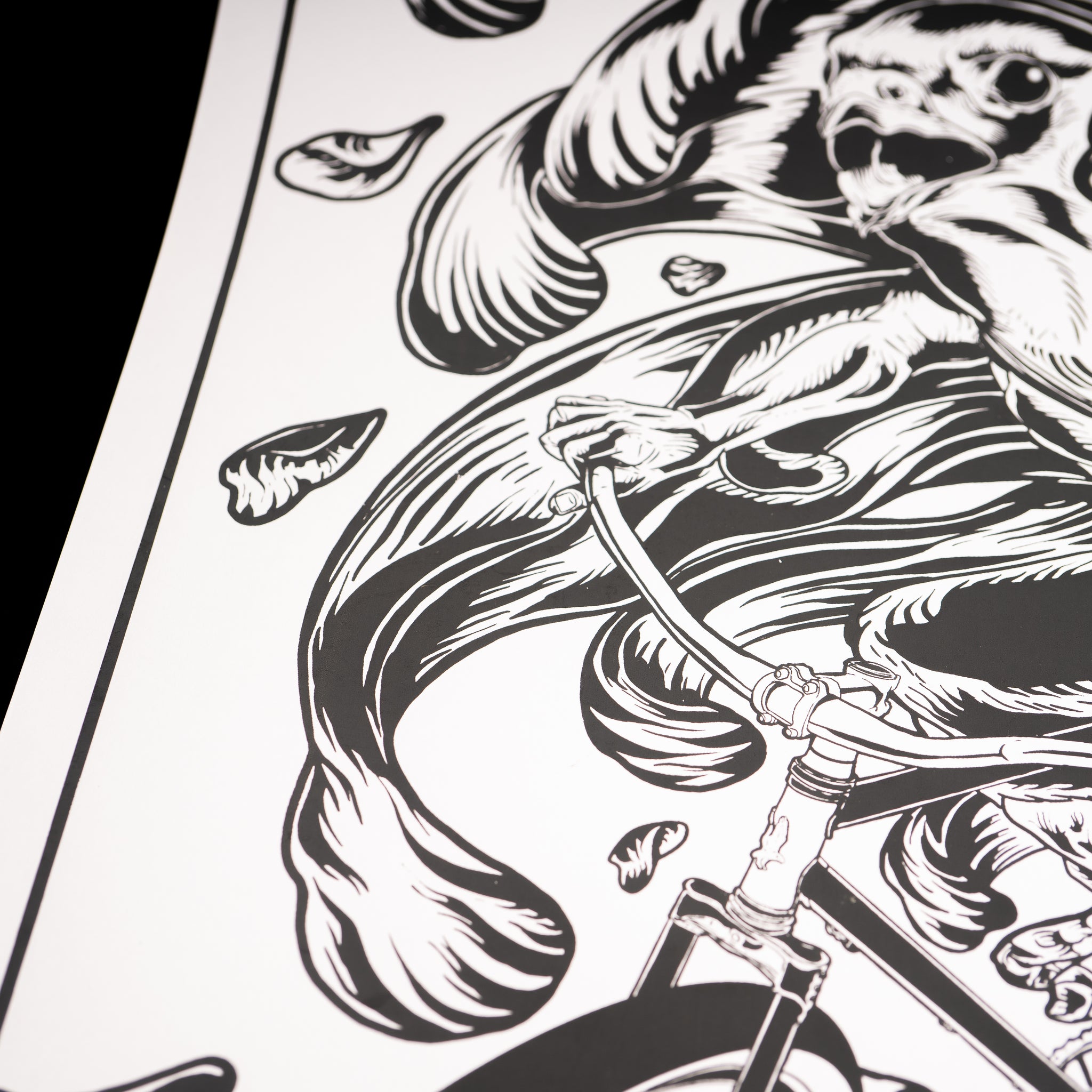 VeloPoster Original Screenprint Series - Kicau by Rukmunal Hakim