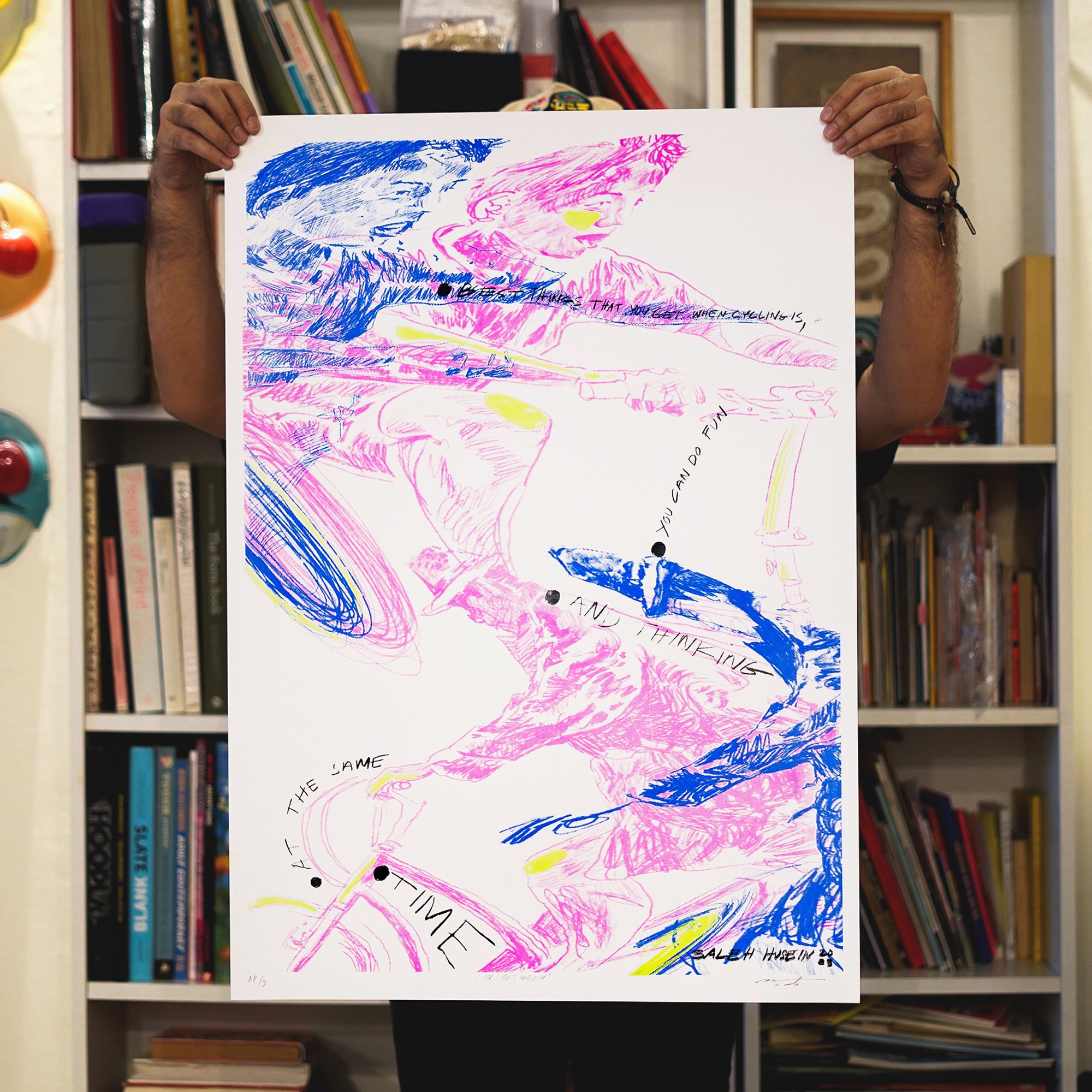 VeloPoster Original Screenprint Series - In Between by Saleh Husein