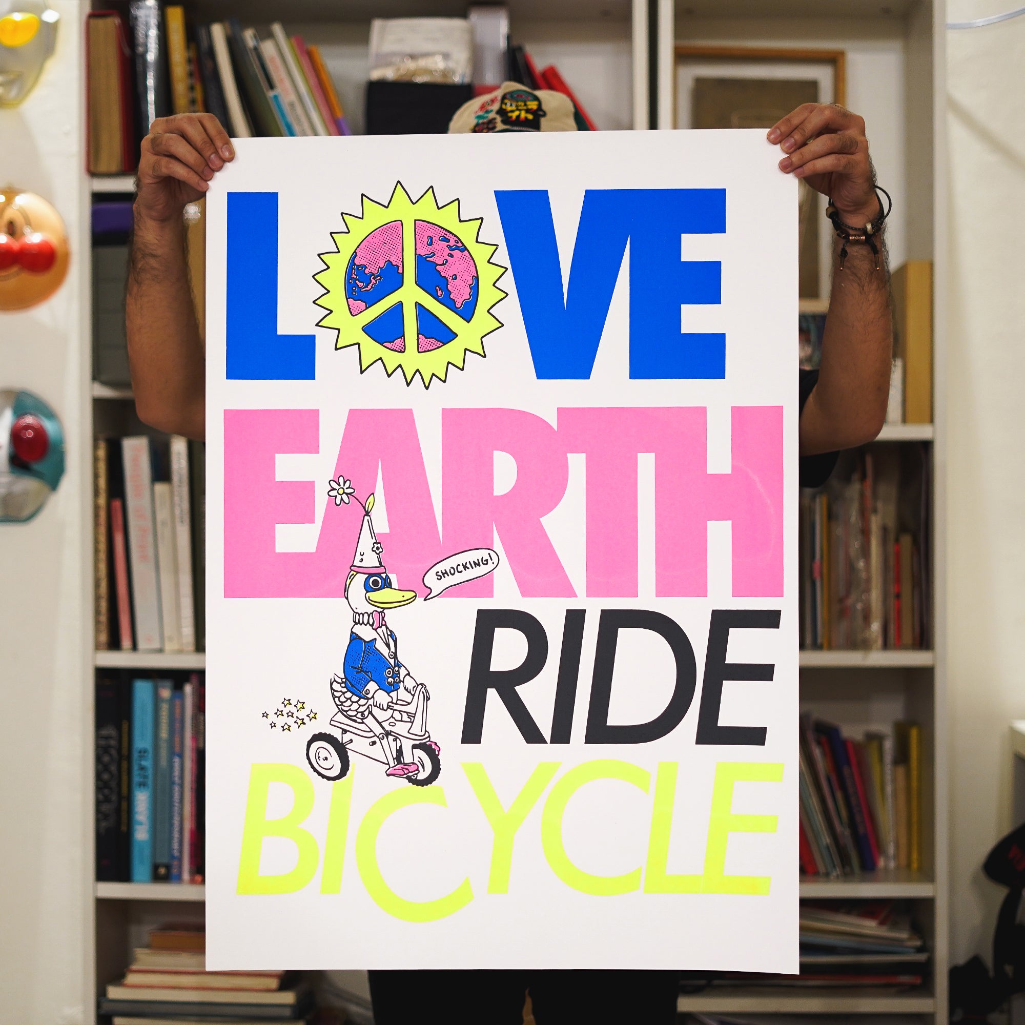 VeloPoster Original Screenprint Series - Love Earth by Arswandaru