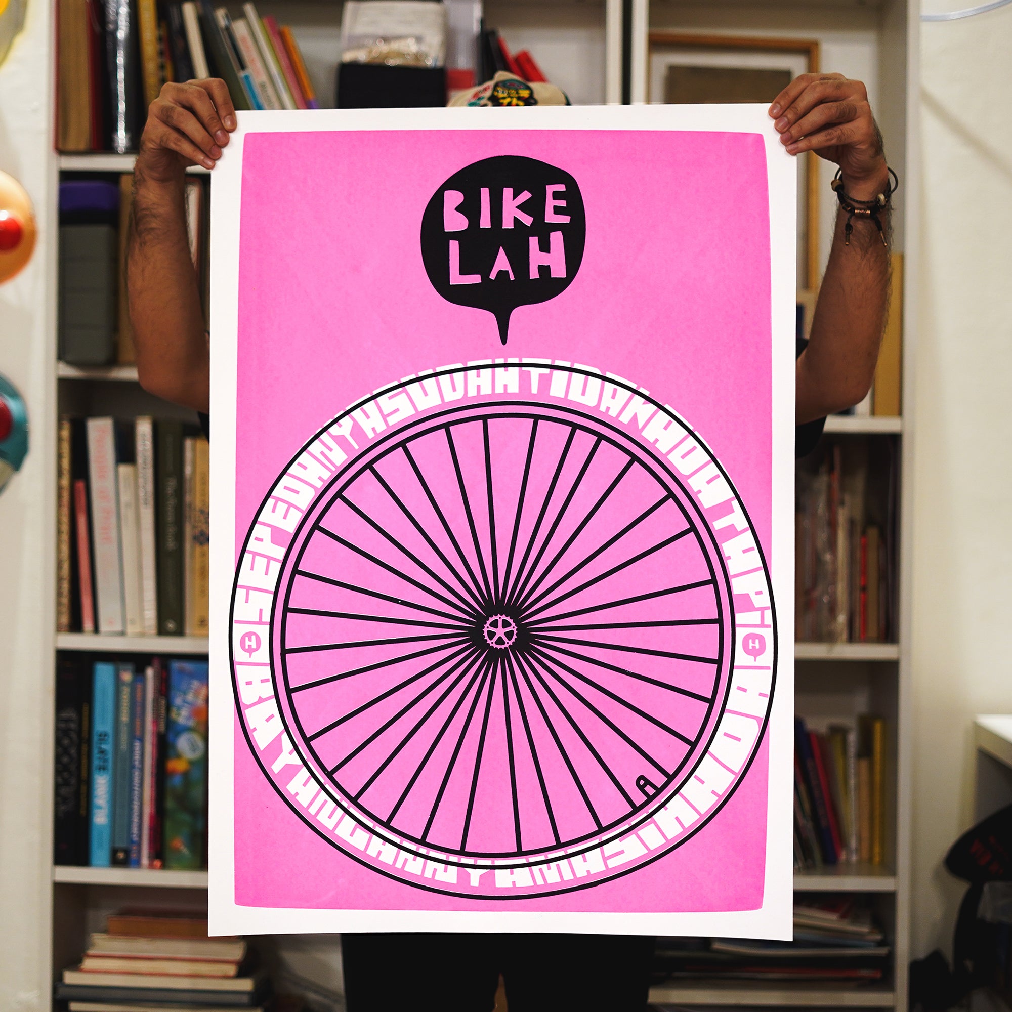 VeloPoster Original Screenprint Series - Spinning Shadows by Hauritsa