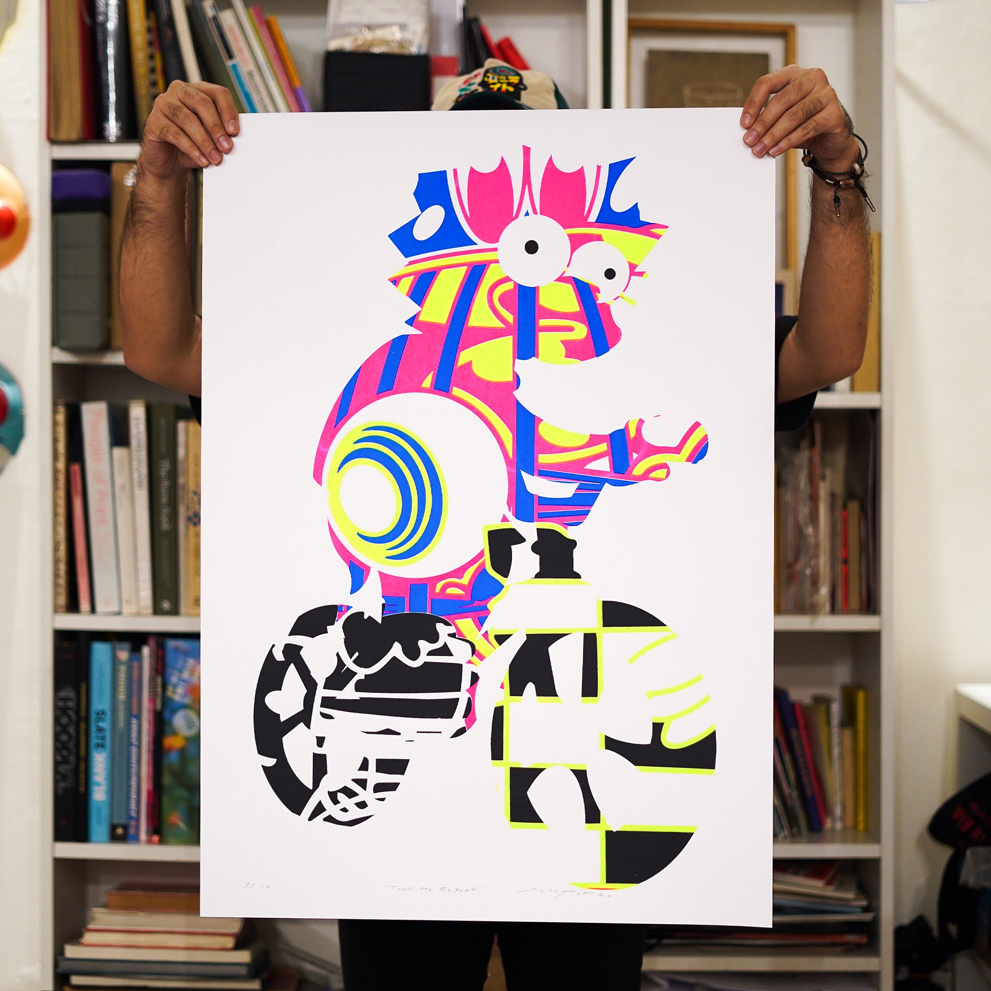 VeloPoster Original Screenprint Series - Take Me Beyond by Mahaputra Vito