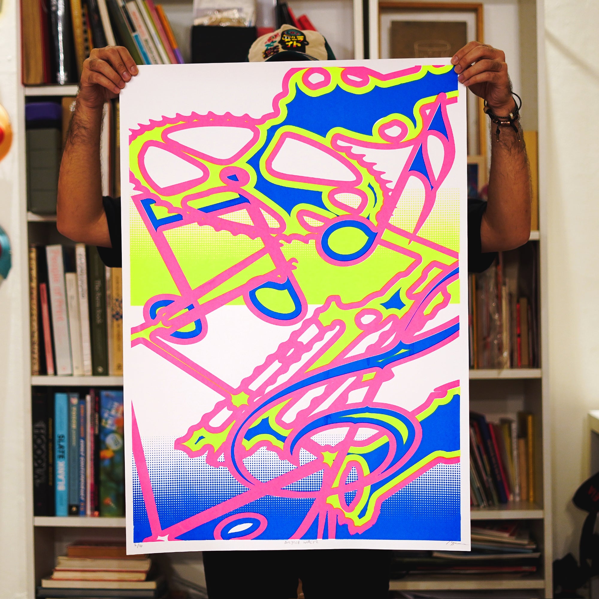 VeloPoster Original Screenprint Series - Bicycle Waltz by Ratta Bill