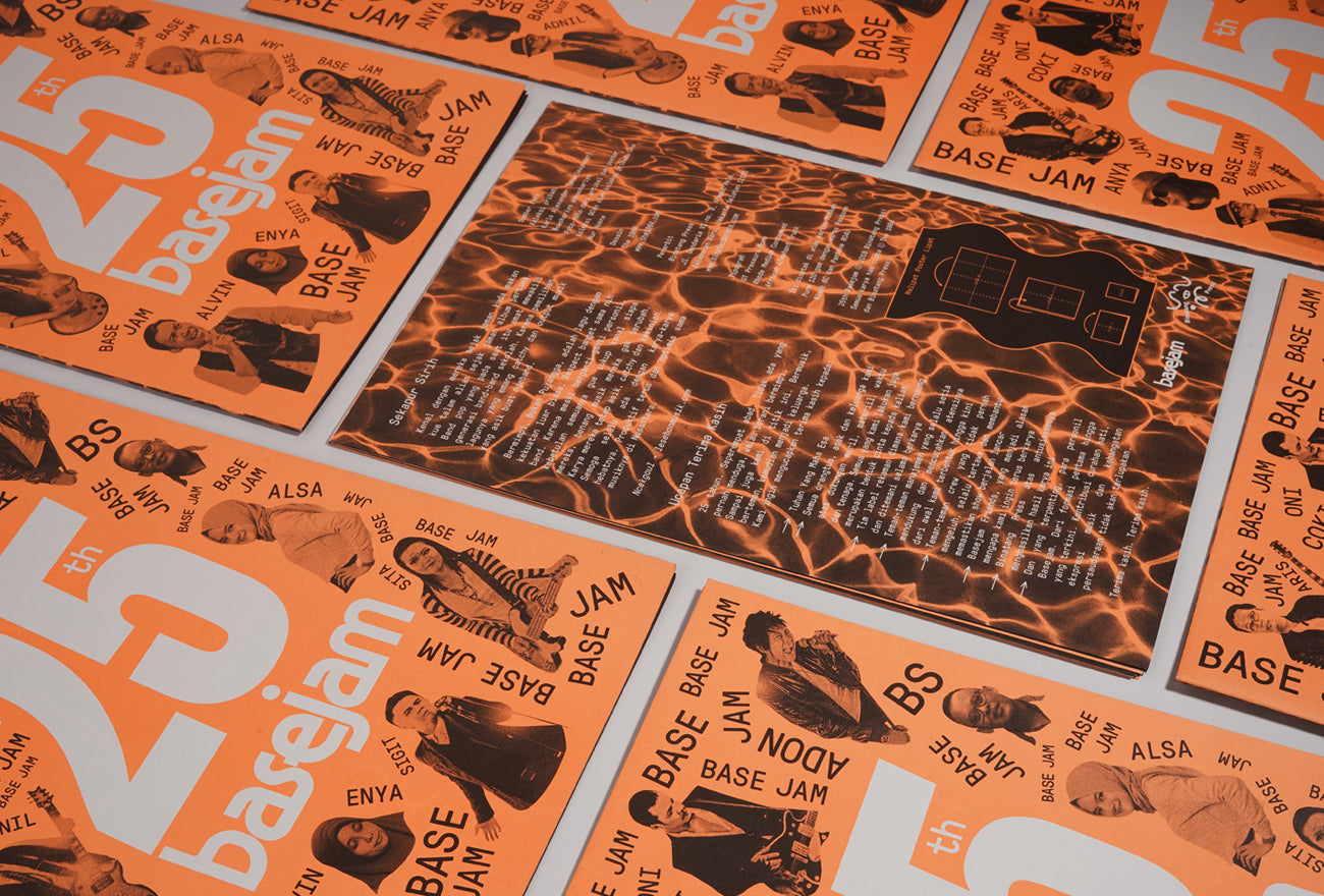 Poster Lipat Base Jam 25th by Binatang Press