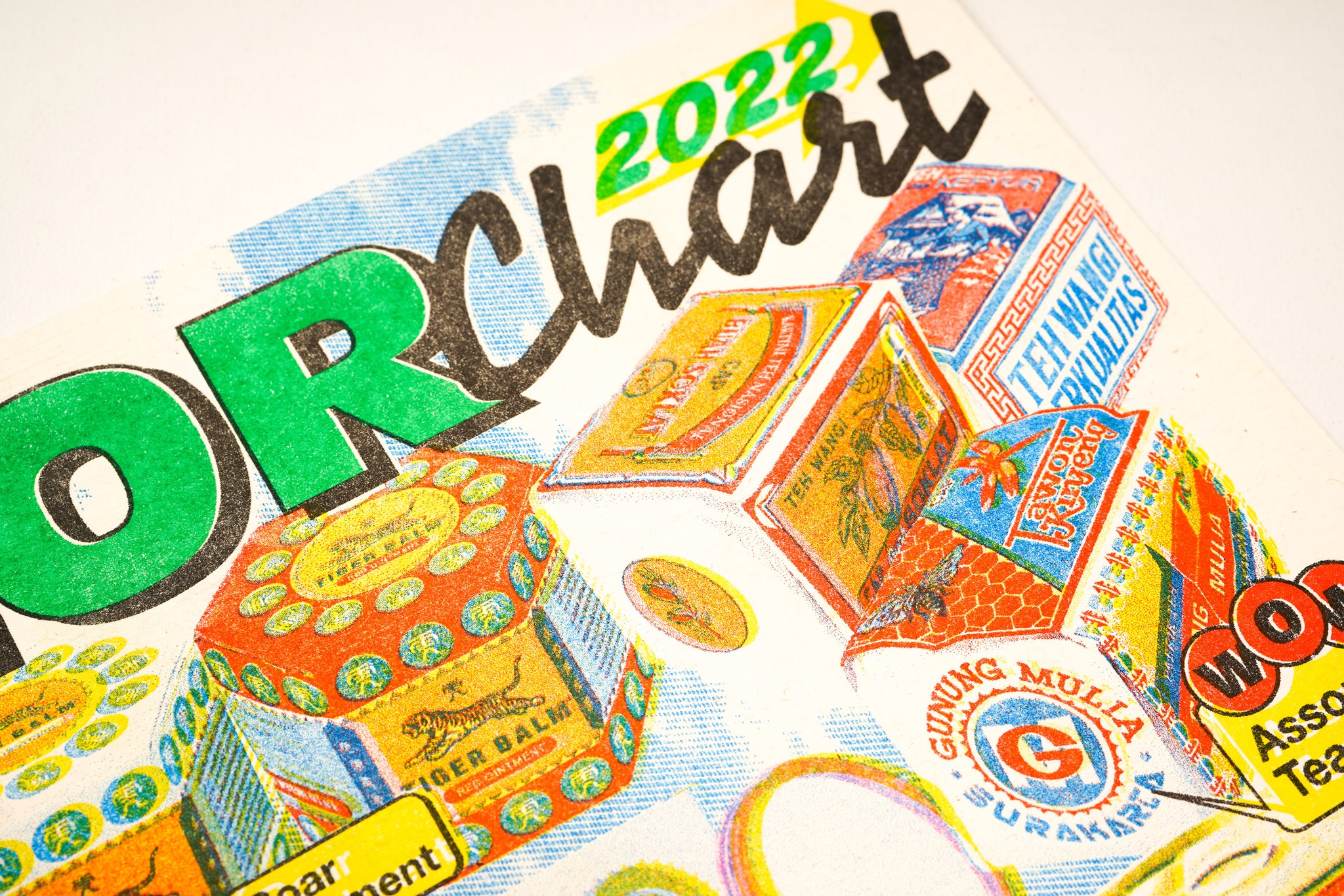 2022 Riso Color Chart from The 1984 published Binatang Press by 